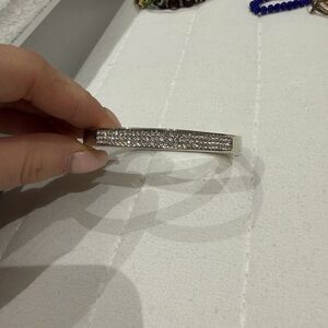 Elegant Silver Crystal Bracelet